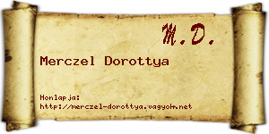 Merczel Dorottya névjegykártya