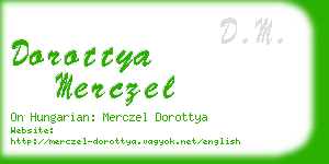 dorottya merczel business card